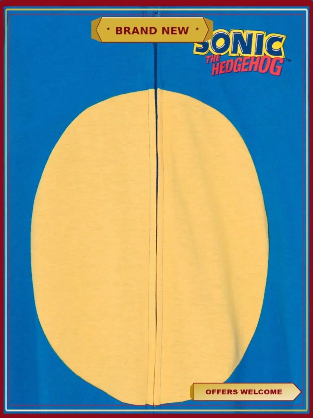 Sonic the Hedgehog Boys Girls One Piece Costume Coverall